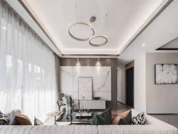 山东烟台蓝光中南林樾A户型家居空间设计灯光-艺术所带来的共鸣感