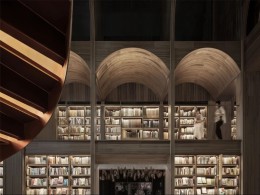 西安方所书店-东书廊充满了木色和书香感受着城市的一隅宁静