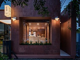 外国灯光设计案例 | 泰国曼谷红砖咖啡屋室内设计