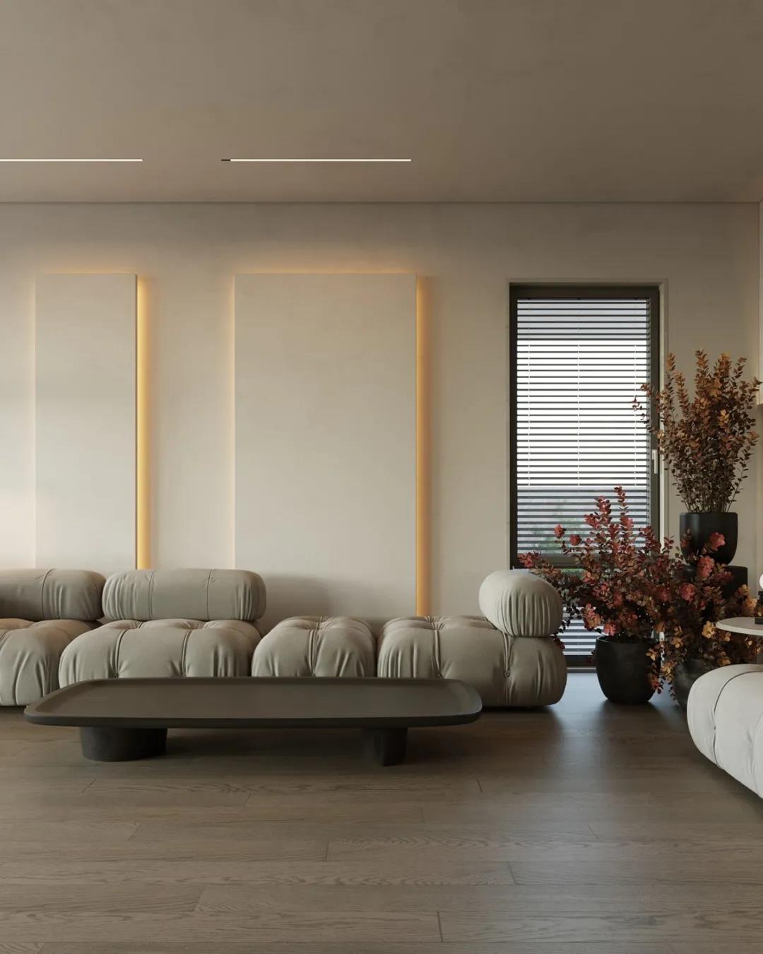 沙发，室内灯光照明,灯光方案,瑞士日内瓦室内暖光源灯光设计