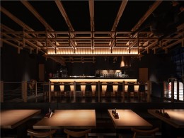 鄂州灯光设计实景拍摄案例 |  黑門一番日式料理餐厅照明设计